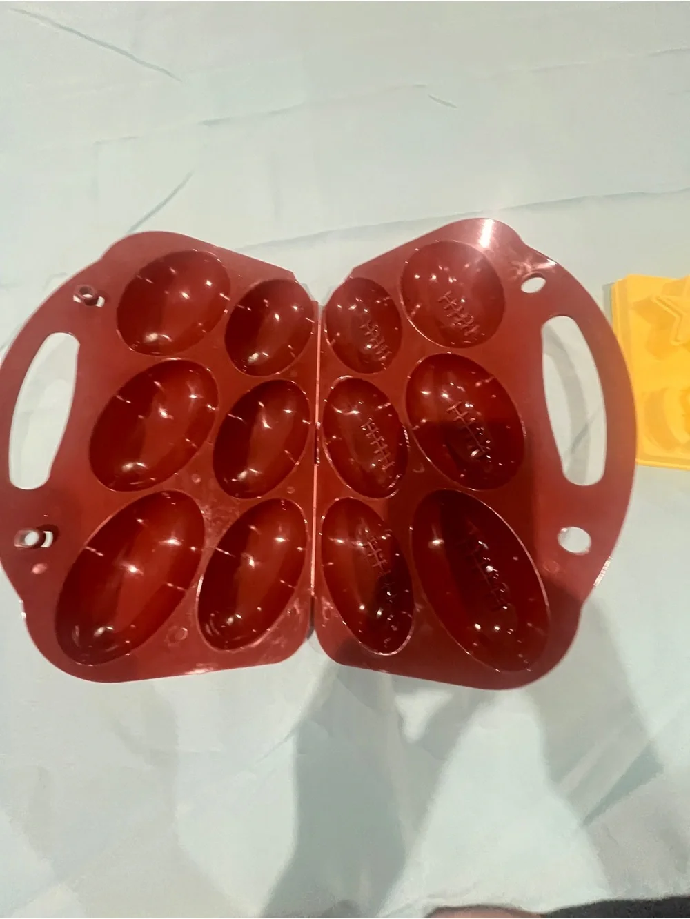 Silicone Football and 2 superhero molds set of 3 items